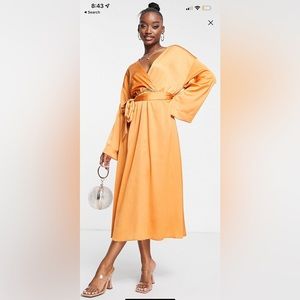 MIDI SILK ASOS Dress by Trendyol